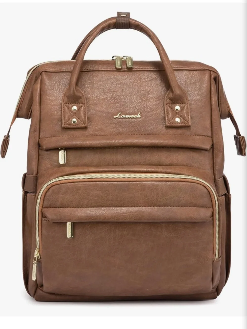 Lovevook Brown Leather Backpack - Discontinued Color